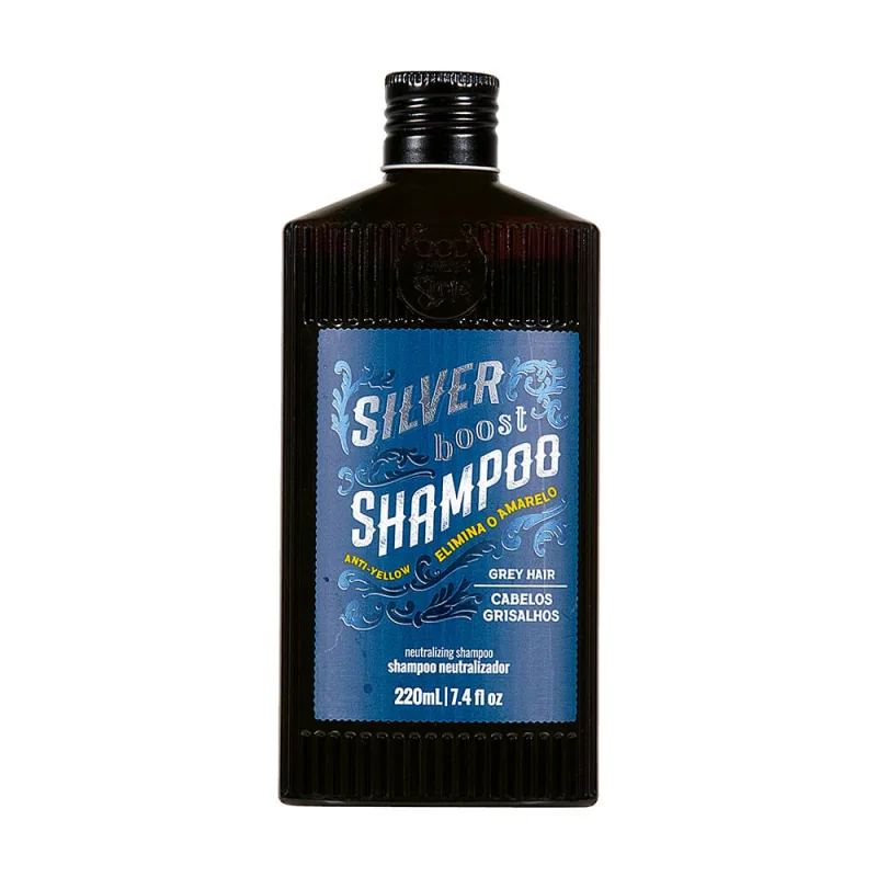 Shampoo QOD Barber Shop Silver Boost 220ml - Qod - Higiene E Beleza