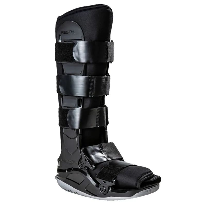 Bota Imobilizadora Ortopédica Bilateral Longa Exofoot - M - (Preto/Cinza) KSO124-PR/CZ-M