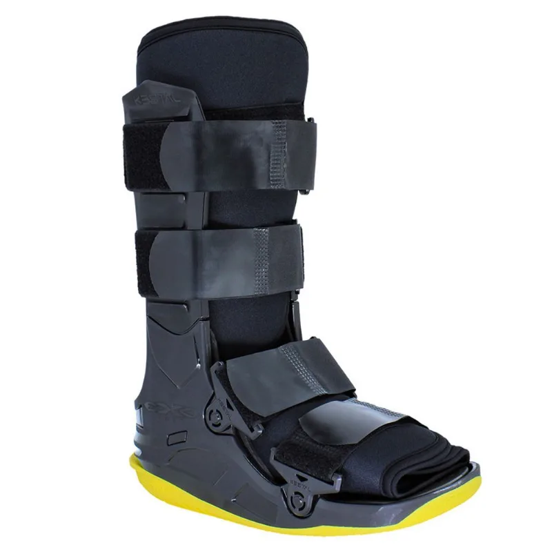 Bota Imobilizadora Ortopédica Bilateral Curta Exofoot - P - (Preto/Amarelo) KSO123-PR/AM-P