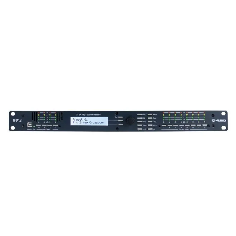 Processador Audio Digital K-audio Ksp4.8 - 4 In/8 Out