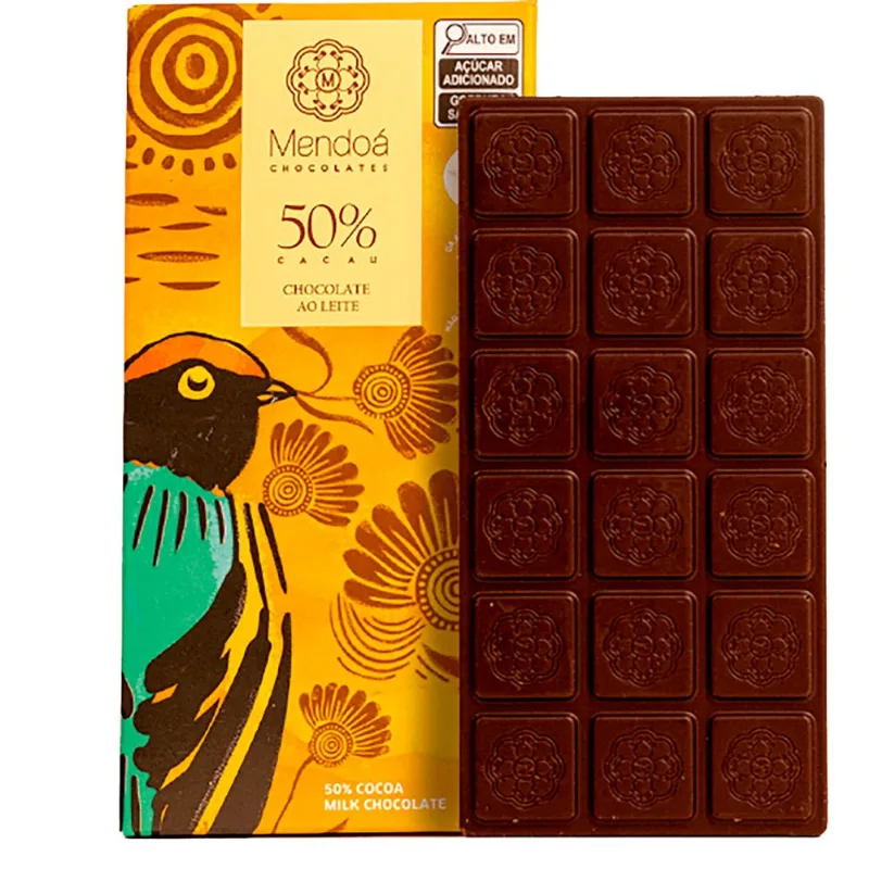 Chocolate 50% Cacau Mendoá Caixa 160g (2 Barras de 80g)