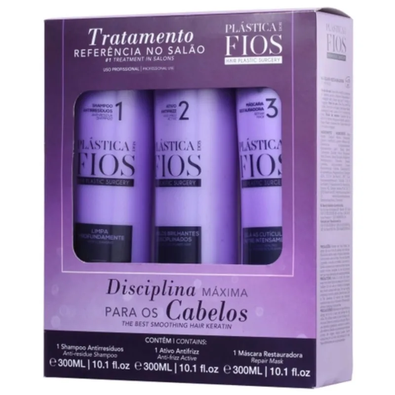 Kit Cadiveu Plastica dos Fios Selagem Termica 3x300ml
