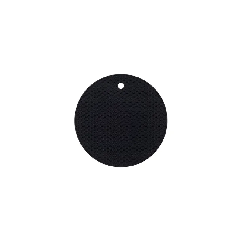 Descanso de Panela Silicone Suporte Redondo Preto 1un - Weck - Utilidades Domesticas