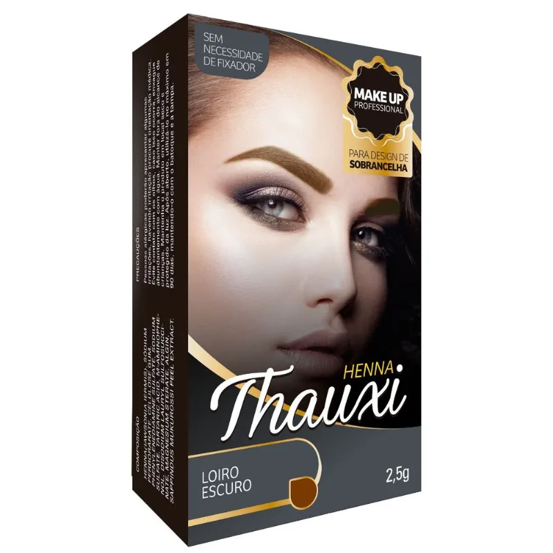 HENNA PARA SOBRANCELHAS THAUXI COR 6 LOIRO ESCURO 2,5G