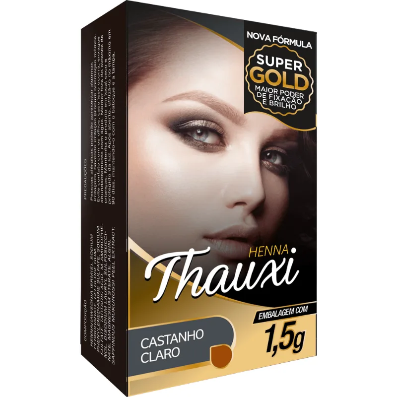 HENNA PARA SOBRANCELHAS THAUXI COR 4 CASTANHO CLARO 2,5G