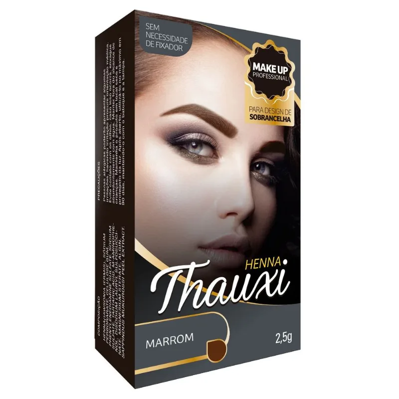 HENNA PARA SOBRANCELHAS THAUXI COR 5 MARROM 2,5G