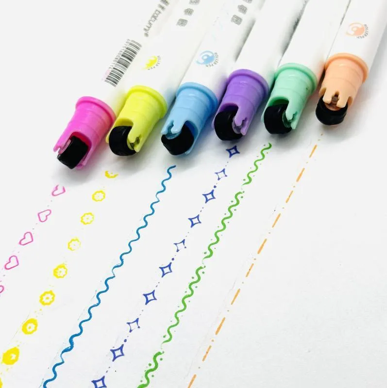 Marca Texto Carimbo E Glitter Com 3 Unidades - LC - Presentes