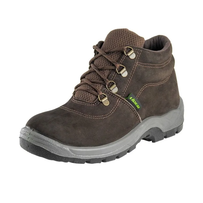 Bota First Nobuck Marrom Cano Médio Bico Plástico Cartom Bota First Nobuck Marrom Bico Plástico Ca41335 N39 Cartom
