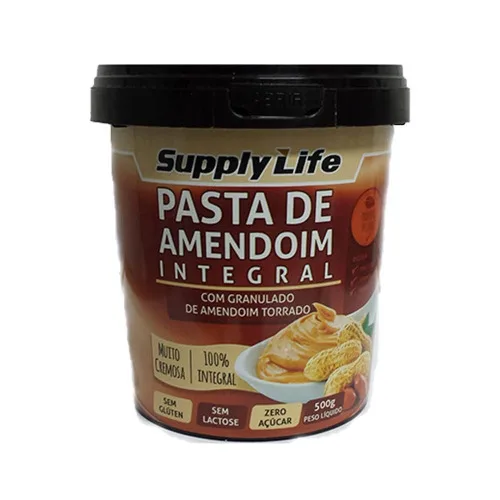 Pasta Amendoim Granulado 500 Supply - SUPPLY LIFE - Mercearia