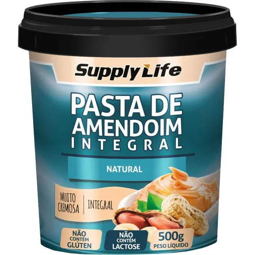 Pasta Amendoim Integral Banana Acai 500g Supply Life - SUPPLY LIFE