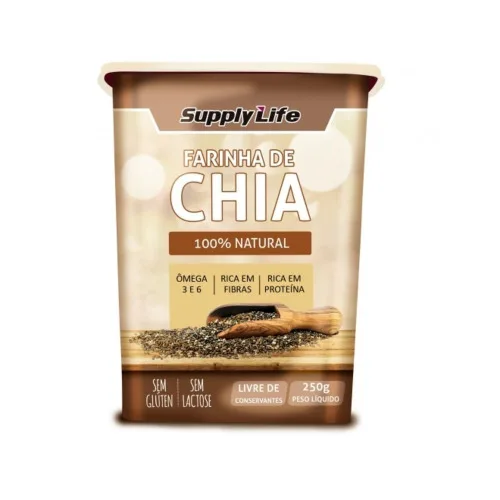 Farinha De Chia 250gr Supply Life - SUPPLY LIFE