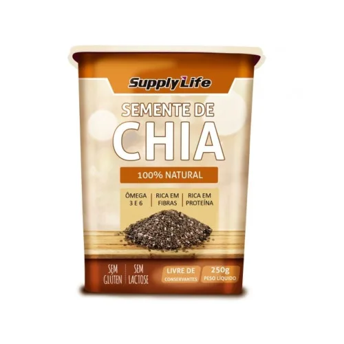Semente De Chia 250g - SUPPLY LIFE - Mercearia