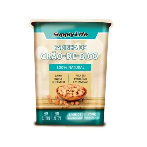 Farinha De Grão De Bico 250g Supply Life - SUPPLY LIFE - Mercearia