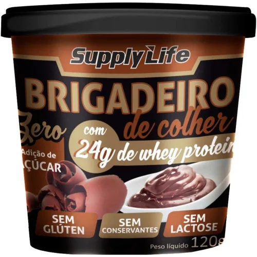 Brigadeiro De Colher C/whey 120g Supply Life - SUPPLY LIFE - Mercearia