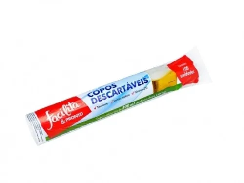 COPO PLASTICO FACILITA &amp; PRONTO TRANS. C/100 - PRONTO