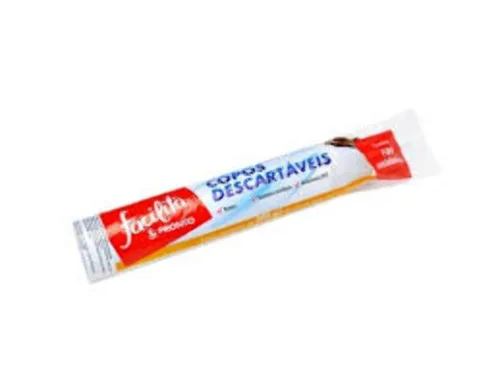Copo Plastico Facilita Pronto Branco C/100 - PRONTO