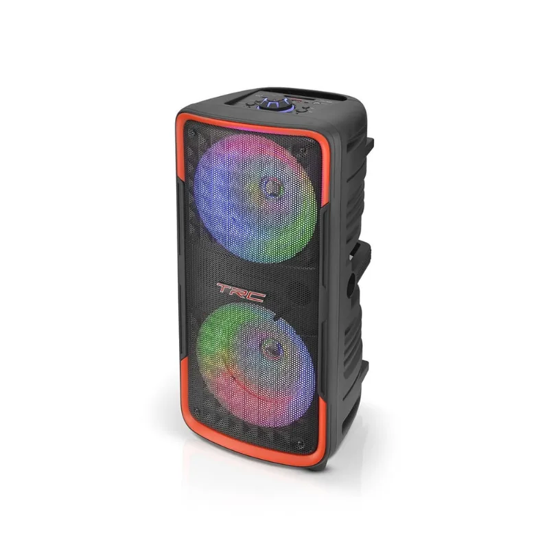 Caixa de Som Portátil Bluetooth TRC X400 400W LED Preto