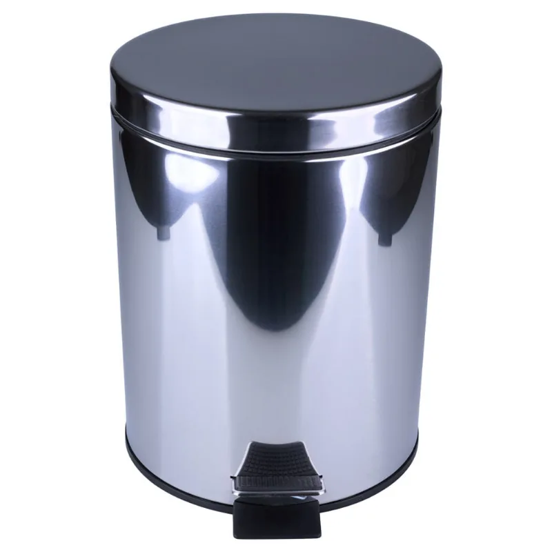 Lixeira em Inox com Pedal Echolimp Echo05 Prata 5L UNICA