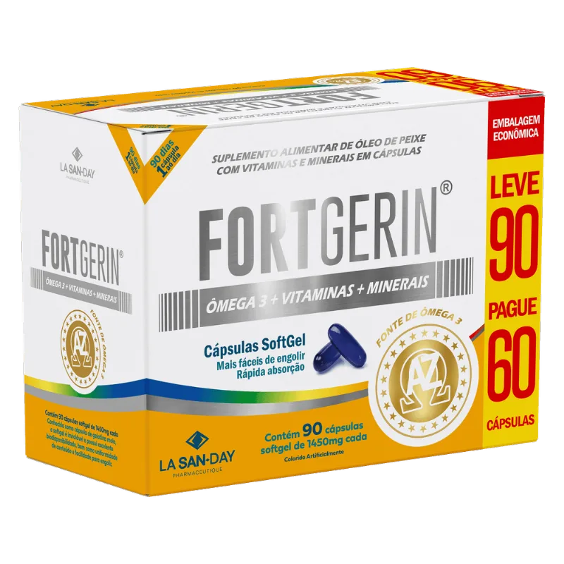 Fortgerin AZ + Ômega (90 Cápsulas)