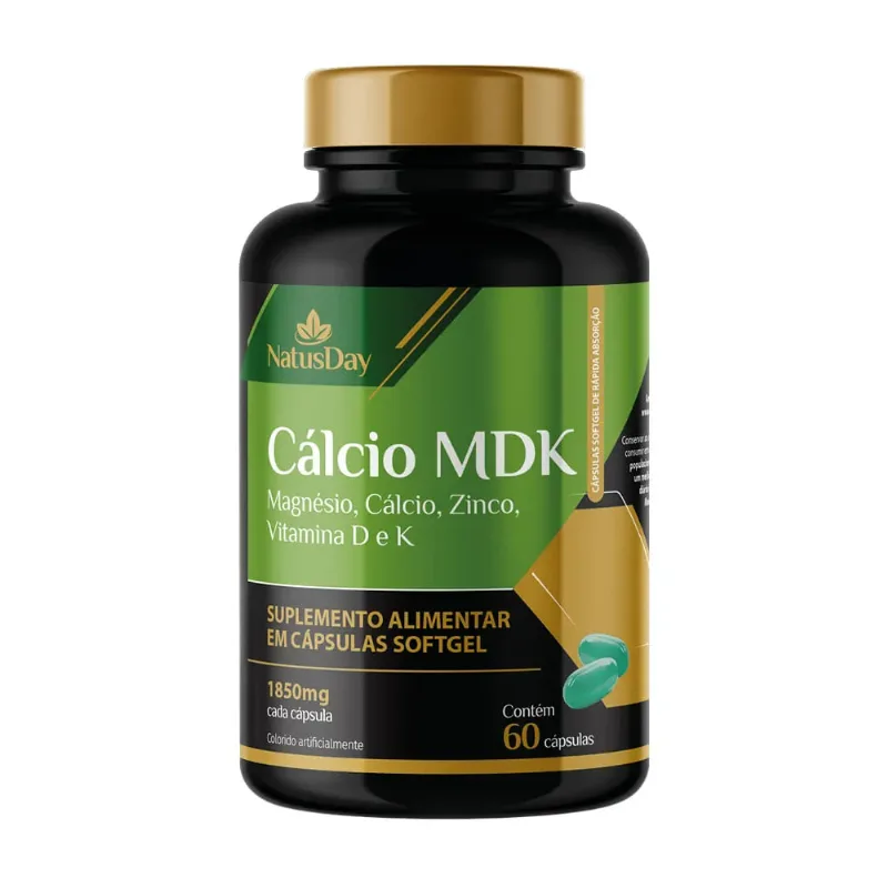 Cálcio MDK 60 Cápsulas Natusday