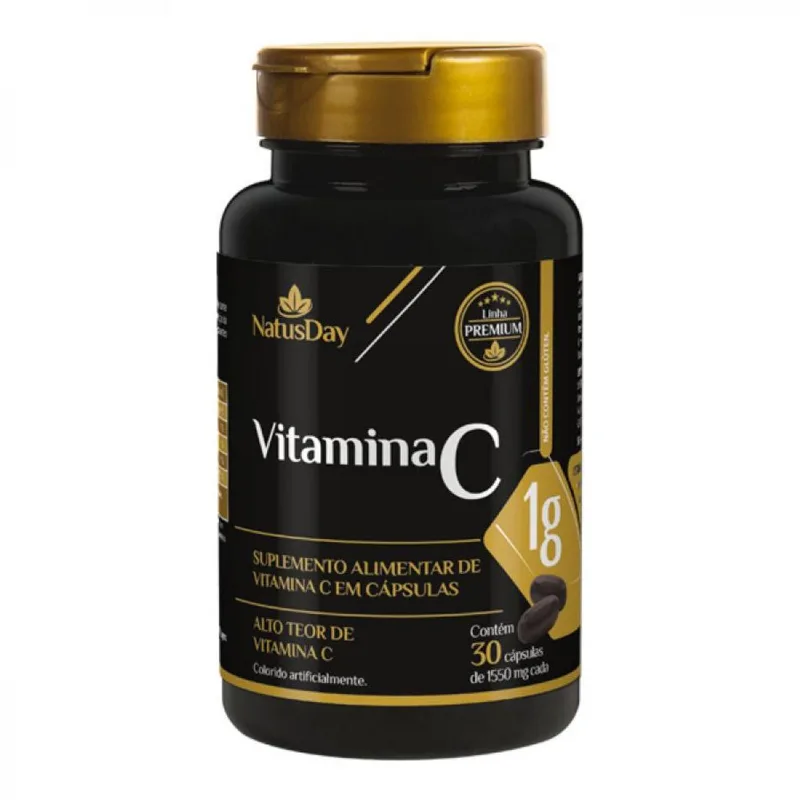 Vitamina C Natusday Premium 1g Com 30 Cápsulas Vitamina C Natusday Premium 1g Com 30 Capsulas