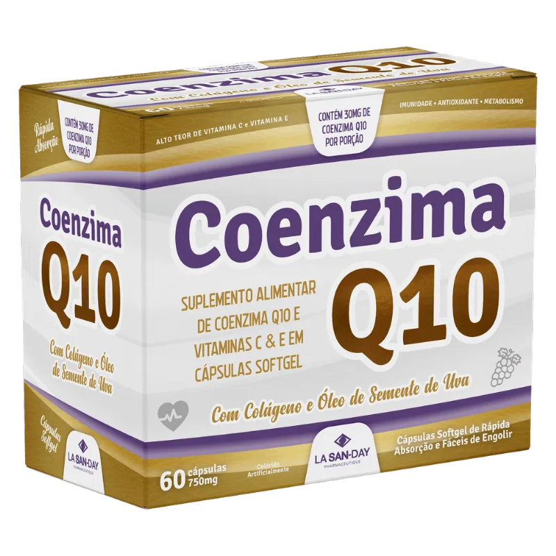 Coenzima Q10 + Colágeno Hidrolisado (60 Cápsulas)