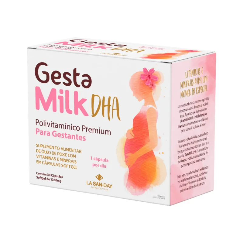 Gestamilk Dha Com 30 Capsulas Softgel De 1350mg