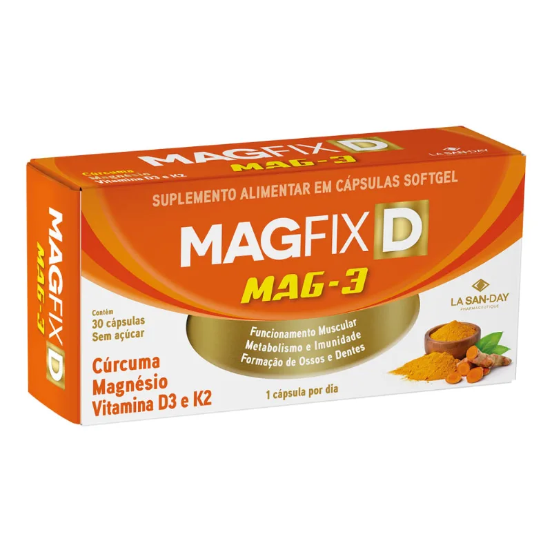 Magfix D Mag-3 30 Cápsulas