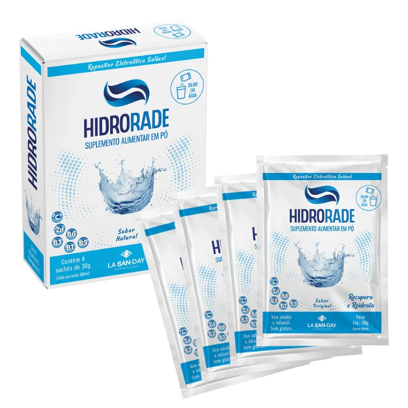Hidrorade Sachê Sem Sabor 4 Unidades de 30g