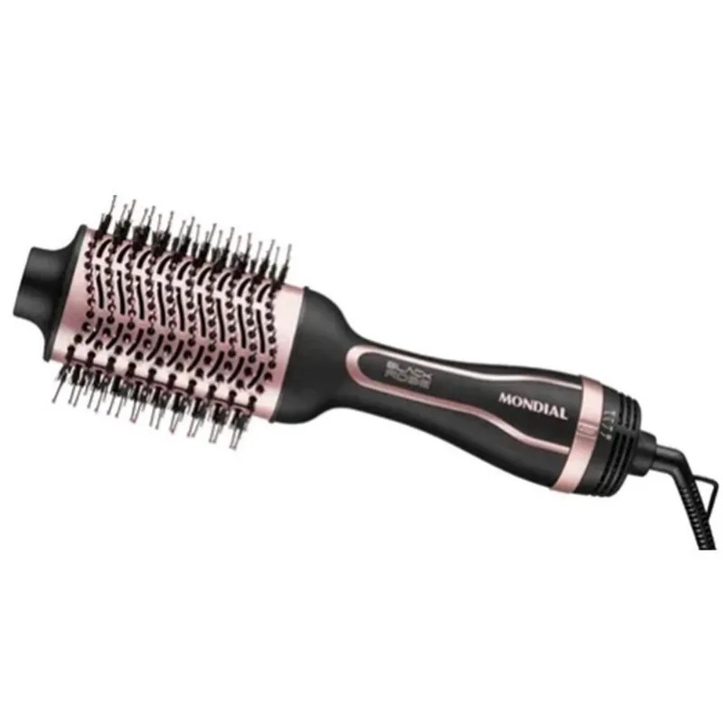 Alisador Black Rose Escova Secadora De Cabelo Pra Secar