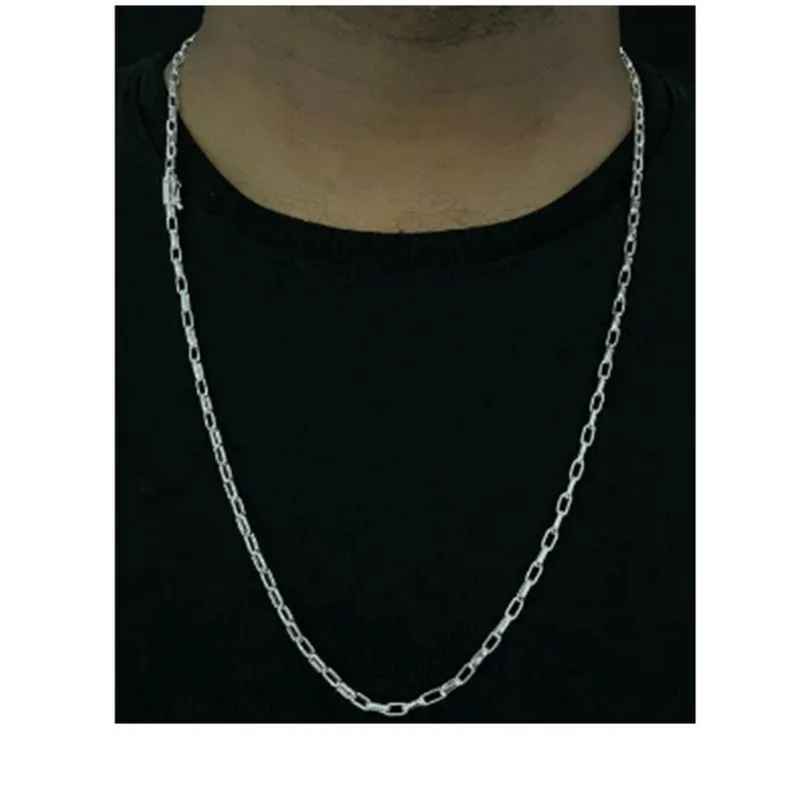 Corrente boleada 3mm prata 925 composto de metais