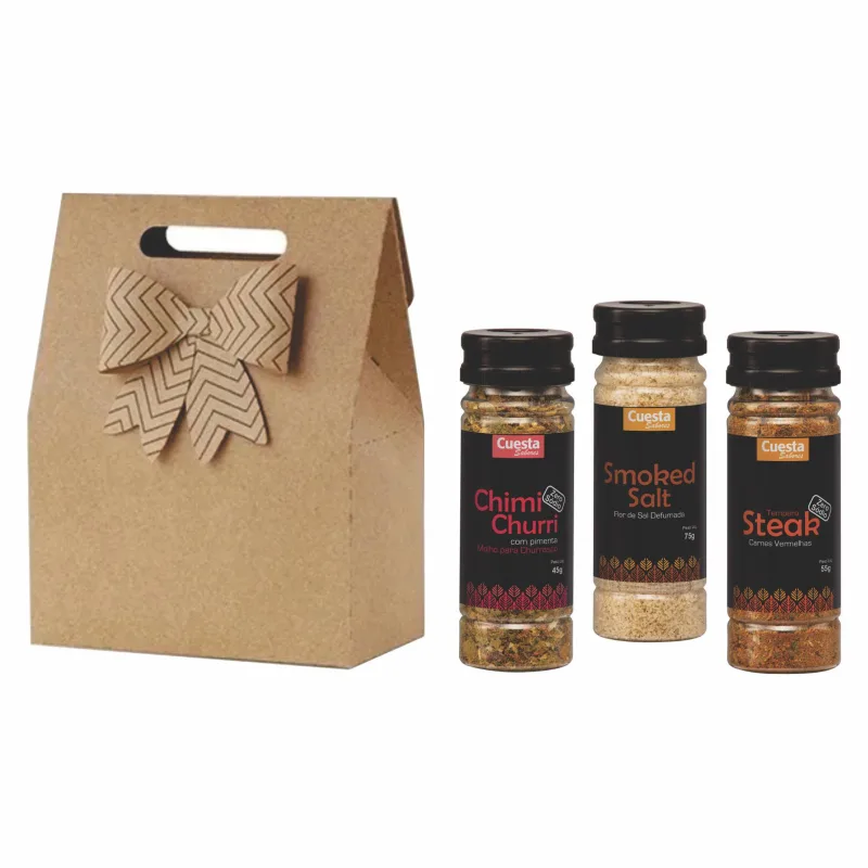 Kit Presente 3 Temperos Churrasco (steak-chimi Pim-smok Sal) - Não Informado