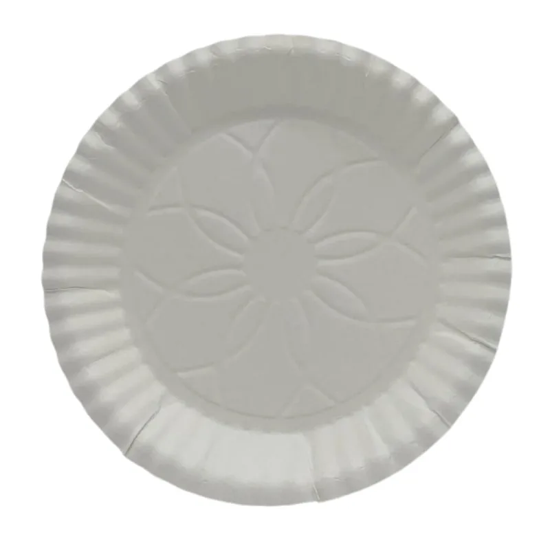 Prato Papel 18cm Branco C/8 Forfest