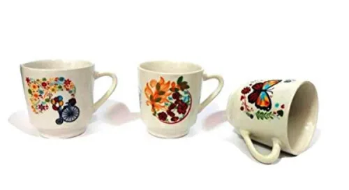Caneca Ceramica 170ml Flor 13 - HR PORCELANAS - Bazar