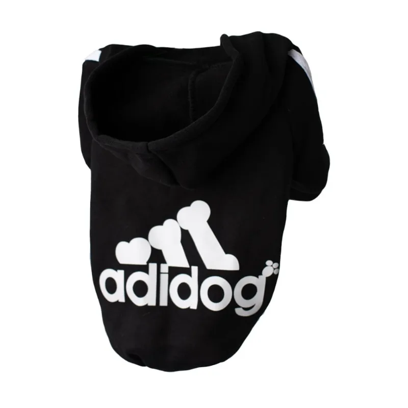 ROUPA PARA CACHORRO MOLETOM COM CAPUZ PRETO TAM. M