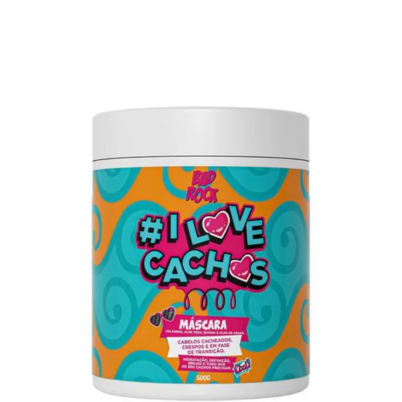 Creme De Tratamento Bad Rock I Love Cachos 500ml