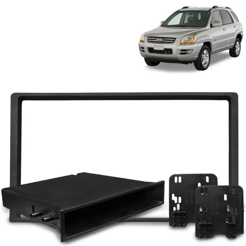 Moldura Do Painel 7 Polegadas Sportage 1995 a 2003 Preto