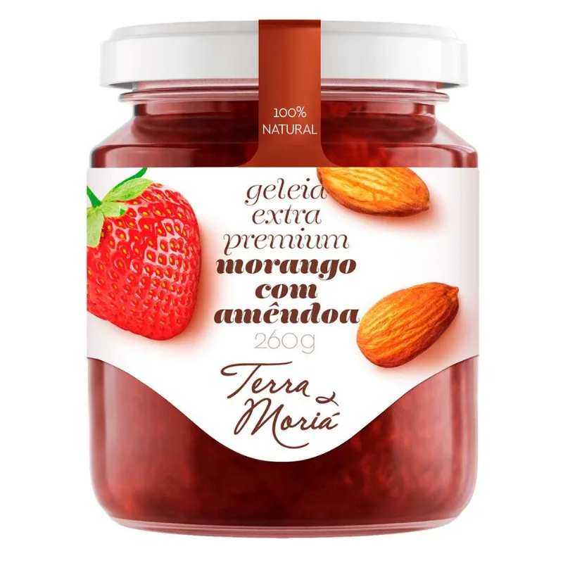 Geleia Morango Com Amend Terra Moria 395g