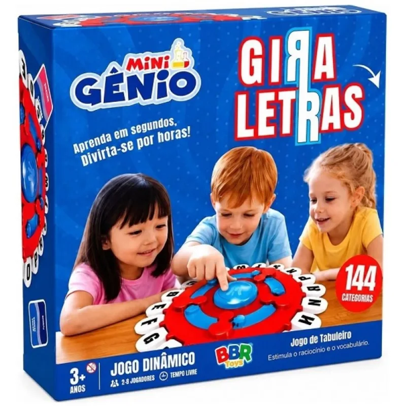 Jogo Gira Letras Mini Genio BBR TOYS