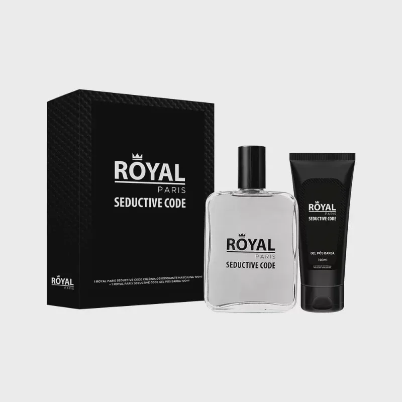 Kit royal paris seductive code Colônia Masculina 100ml + Gel Pós Barba 100ml