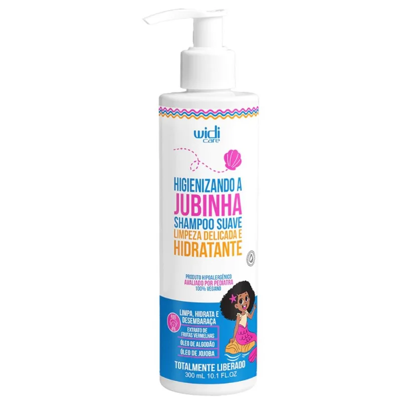 Shampoo Higienizando A Jubinha Suave Limpeza Delicada E Hidratante 300ml