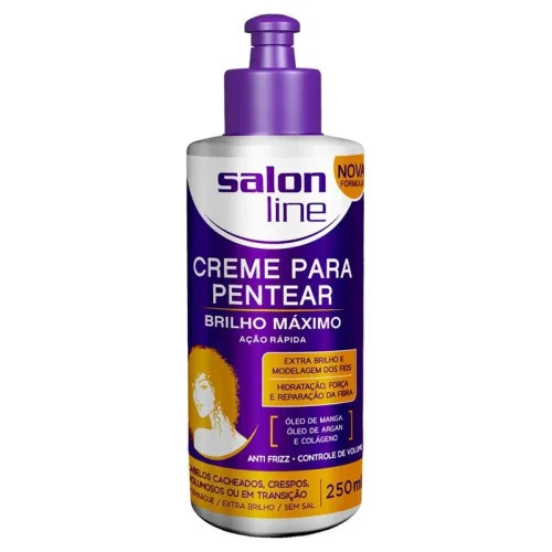 Salon Line Creme Pentear Brilho Maximo - MAXIMO