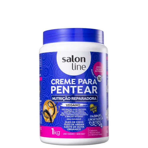 Salon Line Cr Pentear 1000ml Nutricao Reparadora - SALON LINE - Higiene E Beleza