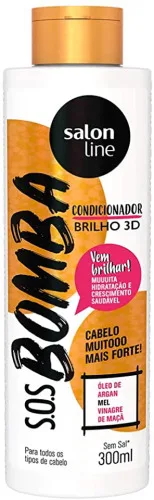 Bomba Cond Brilho 3d 300ml - SALON LINE - Higiene E Beleza