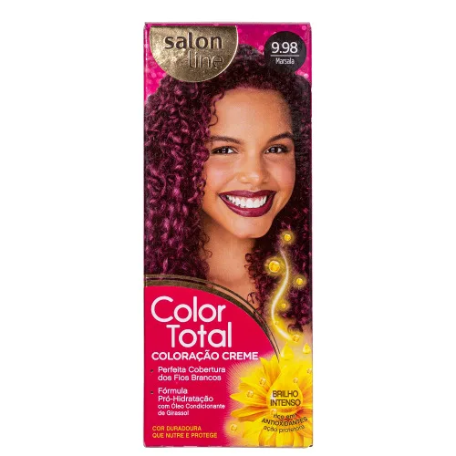 Tintura Color Total Kit 9.98 Marsala - SALON LINE - Higiene E Beleza