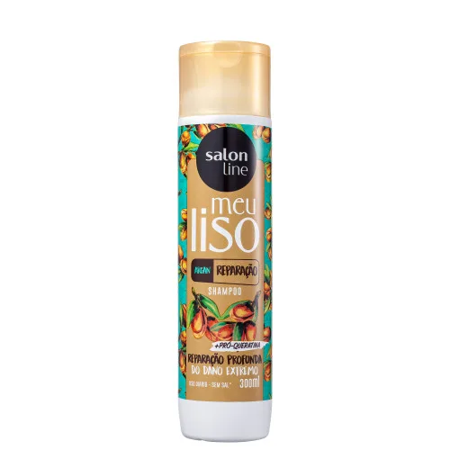 Sh. Salon Line 300ml Meu Liso Argan Reparacao - SALON LINE - Higiene E Beleza