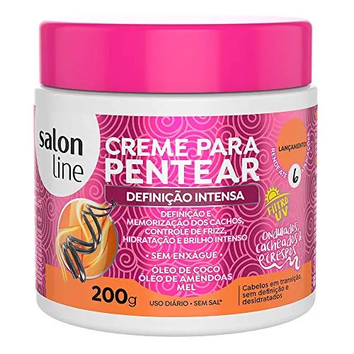 Salon Line Cr Pentear 200ml Definição Intensa - SALON LINE - Higiene E Beleza