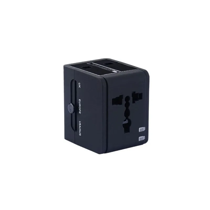 Adaptador Universal de Tomada Easy Mobile Bivolt Travel Power Cor Preto