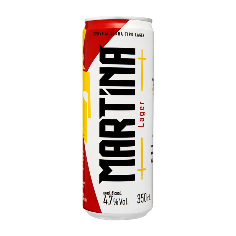 Cerveja Clara Lager Martina Lata 350ml
