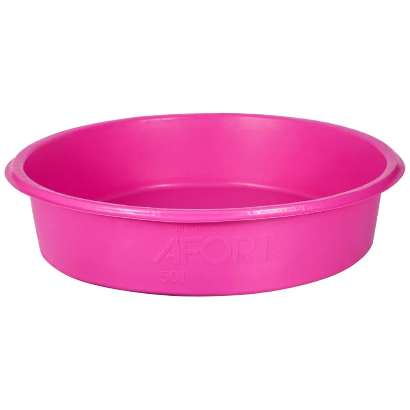 Piscina redonda rosa 50L afort